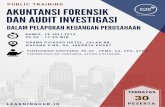 TOR akuntansi forensik dan audit investigasi - learninghub.id file10.45 - 12.15 Sesi II (Tahap Akuntansi Forensik (Teknik-teknik wawancara, mengikuti aliran uang, penyamaran dan penelusuran