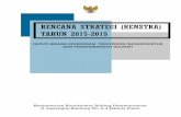 RENCANA STRATEGI (RENSTRA) TAHUN 2015-2019kinerja.ekon.go.id/...bidang...dan-pengembangan-wilayah-2018-renstra.pdf · Infrastruktur dan Pengembangan Wilayah Tahun 2015 – 2019 dapat