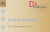 Sinyal Sistem - blog.stikom.edublog.stikom.edu/musayyanah/files/2016/04/ss_sixthmeeting.pdf · 2 a. Cek apakah sistem tersebut sistem kausal berikan alasanya. b. Lakukan uji time