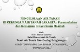 PENGELOLAAN AIR TANAH DI CEKUNGAN AIR TANAH … · TDS, DHL, Na, Cl & Fe tinggi Potensi intrusi air asin. Pola aliran air tanah CAT Jakarta tahun 2017 Potensi intrusi air asin Potensi