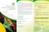 Leaflet Kursus 12a-depan edit - ugm.ac.id Course on Basic Cell Culture and... · dalam penelitian biomedis untuk mempelajari diferensiasi sel, genetika sel, endokrinologi, imunologi,
