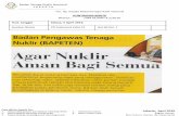 GUNTINGAN BERITA Nomor : /HM 01/KHH 4.2/2016drive.batan.go.id/gunber/2016/2016-04-05 PRIndonesia_Agar Nuklir Aman...Di bidang medis, teknologi nuklir (radioaktif) digunakan untuk mendeteksi