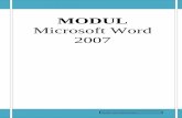 MODUL - jamik76.files.wordpress.com fileMODUL Microsoft Word 2007 Produksi, . T h e c o m p a n y A b i m u n n e f . w o r d p r e s s . c o m Page 2 Mengenal Microsoft Word Microsoft