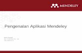 Pengenalan Aplikasi Mendeley - biotropika.ub.ac.id Presentation - ID.pdf · Apa itu Mendeley? Mengorganisasikan dokumen + referensi Anda Kolaborasi dengan bergabung + membuat grup