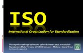 ISO - indocakti.ac.id - stie indocakti - tqm.pdfSejarah awal ISO Seiring persaingan global, standar sistem manajemen menjadi kebutuhan ISO (International organization for Standardization)