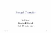 Fungsi Transfer - dinus.ac.iddinus.ac.id/repository/docs/ajar/kd-slide-04_file_2013-03-20_133554... · Agus Arif 3 Pendahuluan {1} • Transf-z dpt diterapkan pd sistem fisik fungsi