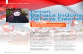 Peran Bahasa Indonesia dan Bahasa Daerah - siapbelajar.com fileBagaimana pula bahasa Indonesia dalam menghadapi peran bahasa daerah dan bahasa asing yang semakin luas, apalagi dikaitkan