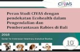 Peran Studi CIVAS dengan pendekatan Ecohealth dalam ...civas.net/cms/assets/uploads/2019/02/04_Drh.-Tri-Satya-Putri-Naipospos... · Tema: Penguatan Peran Masyarakat dan Swasta sebagai