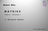 M A T R I K S - yudarwibkl.files.wordpress.com fileMacam-macam Matriks (1) Matriks baris, yaitu matriks yang terdiri dari satu baris saja (2) Matriks kolom yaitu matriks yang terdiri