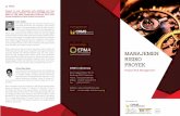 Brochure Project Risk Management 2016 v1 filebeserta dengan fasilitator ahli lainnya dari CRMS Indonesia. Selain itu juga dapat mengundang pembicara tamu untuk berbagi pengalaman praktis