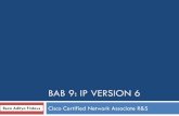 BAB 9: IP VERSION 6 - rezaaditya.staff.gunadarma.ac.idrezaaditya.staff.gunadarma.ac.id/Downloads/files/42442/Bab+9+IP+Version+6.pdf · Intro IPv6 IP merupakan Internet Protocol yang