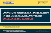 Management Dissertation Writing Guidelines and Examples -   for MyDissertationHelp