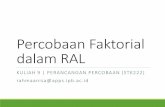 Percobaan Faktorial dalam RAL - stat.ipb.ac.id 9 - Percobaan Faktorial RAL.pdf¢  Percobaan faktorial