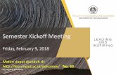 Semester Kickoff Meeting - feb.unpad.ac.idfeb.unpad.ac.id/dokumen/files/Semester-Kick-of-Meeting-9-Feb-2018-Dekan.pdf · Kalender Kegiatan 4. Data Kepegawaian 5. DSS (Decision Support
