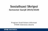 Sosialisasi Skripsi - stmik-indonesia.ac.id fileMengajukan dan memasukkan Skripsi dalam Kartu Rencana Studi (KRS) pada semester yang akan ditempuh; STMIK INDONESIA Persyaratan Pengajuan