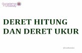DERET HITUNG DAN DERET UKURevan_ramdan.staff.gunadarma.ac.id/Downloads/files/50860/3+DERET+HITUNG... · Pengertian Deret Hitung “Deret hitung ialah deret yang perubahan suku-sukunya