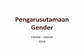 FMSRB – FMSAP 2018fmsrbpsp.com/download/file/Pengarusutamaan_Gender_by... · 5) Kebijakan anggaran masih netral (buta) gender. 6) Kurangnya komitmen pimpinan 7) Minimnya ketersediaan