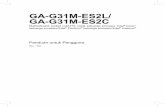 GA-G31M-ES2L/ GA-G31M-ES2Ces2c)_id.pdf4 GB (Catatan 1) Arsitektur memori kanal rangkap Mendukung modul memori DDR2 800/667 MHz (Kunjungi situs web GIGABYTE untuk melihat daftar memori