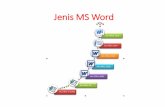 Jenis MS Word · tampak pada gambar berikut ini: untuk lebih meningkatkan efisiensi dan efektifitas dalam bekerja dengan dokumen Ms Word, kita perlu mengetahui shortcut key yang sering