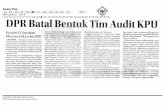 12-06-2015 BPK Jakarta Jawa Pos Hal 4 · pinan Komisi Il DPR membentuk tim audit Komisi Pemilihan Umum (KPU). Dalam rapat internal kemarin (11 /6), usul pernbentukan tim itu ditolak