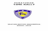 PERATURAN TIME RALLY - IMI - Ikatan Motor Indonesiaimi.co.id/pdf/peraturan2016/Peraturan Time Rally 2016.pdf · MAKSUD DAN TUJUAN 1 2. ISTILAH-ISTILAH 1 3. JENIS KEJUARAAN 2 4. KATEGORI