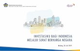 INVESTASIKU BAGI INDONESIA MELALUI SURAT BERHARGA … EduSos... · MELALUI SURAT BERHARGA NEGARA. PEMBIAYAAN APBN MELALUI SBN. 4 ... Tingkat Pengangguran Terbuka 5,94% 5,34% Pertumbuhan