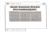 Bali Tuntut Dnnntuknya panitia khusus un-tuk menangani revisi UU No.33/2014 yang sekarang sudah masuk dalam Progtam Legislasi Nasional itu. Sebelumnya pada saat Musrenbang Provinsi