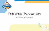 Presentasi PerusahaanProfil Perusahaan • Campina merupakan salah satu perseroan terdepan untuk kategori fast moving consumer goods dalam penjualan es krim di indonesia, telah menjadi