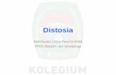 Distosia · 2014-08-18 · Definisi •Distosia adalah Waktu persalinan yang memanjang karena kemajuan persalinan yang terhambat. Persalinan lama memiliki definisi berbeda sesuai
