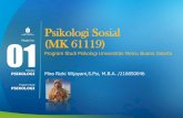 Psikologi Sosial Modul ke: 01Rizki+Wijayan+... · Mahasiswa memahami Definisi, ruang lingkup, sejarah, dan hubungan psikologi sosial dan ilmu-ilmu lain 3 • Berapa kali dalam sehari