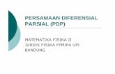 PERSAMAAN DIFERENSIAL PARSIAL (PDP)file.upi.edu/Direktori/FPMIPA/JUR._PEND._FISIKA/196908171994031-ANDI_SUHANDI/PDP...PDP: Persamaan yang pada suku-sukunya mengandung bentuk turunan