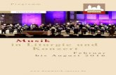 Musik in Liturgie und Konzert - Bistum Speyer · Programm Konzert  Februar bis August 2016 Musik in Liturgie und Dommusik