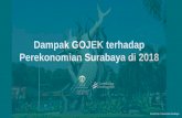 Dampak GOJEK terhadap Perekonomian Surabaya …GOJEK berkontribusi Rp 291 miliar per tahun ke dalam perekonomian Surabaya melalui penghasilan mitra GO-CAR **Weight berasal dari hasil