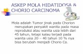 ASKEP MOLA HIDATIDOSA & CHORIO CARCINOMAadhkediri.ac.id/media/file/3766647027ASKEP_MOLA_dan_Chorio_Ca.pdf · ASKEP MOLA HIDATIDOSA & CHORIO CARCINOMA Mola adalah Tumor jinak pada