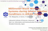 Millimeter-Wave Wireless Systems during Severe Weather … · 2019-12-27 · Lembaga Ilmu Pengetahuan Indonesia Indonesian Institute of Sciences ... Millimeter-Wave Wireless Systems