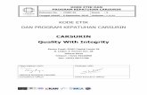CARSURIN Quality With Integrity · Keuntungan finansial, keuntungan lain yang bersifat materi atau non-materi yang didapatkan tanpa adanya imbalan (pemberian sponsor) dapat diijinkan