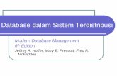 Database dalam Sistem Terdistribusieprints.dinus.ac.id/14291/1/8_SBD_Terdistribusi.pdf · Dampak pada kinerja –pemutakhiran mungkin akan menyebabkan masalah pada kinerja sebuah