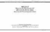 Modul Office 2007 Word-Exel edit.pdf · Hal | 1 Modul Microsoft Windows XP Microsoft Word 2007 Microsoft Excel 2007 Microsoft Powerpoint 2007 Disusun berdasarkan Standar Kompetensi