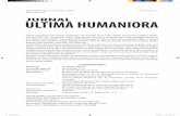 ...Jurnal Ultima Humaniora, Maret 2014 ISSN 2302-5719 Vol II, Nomor 1 Ultima Humaniora merupakan gabungan dua konsep kunci yaitu Ultima yang berarti “dalam, berbo-bot, …