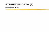 STRUKTUR DATA (1) · 2020-02-05 · Pembahasan Program • Program menggunakan sebuah variabel flag yang berguna untuk menadai ada atau tidaknya data yang dicari dalam array data.