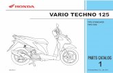 VARIO TECHNO 125 - Honda Bintang Motor · PDF file catalog ini, dan parts tertentu diganti dengan parts lain atau dihapus (tidak dijual lagi). • Bacalah parts catalog news untuk