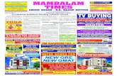 MAMBALAM 2015/08/30  · MAMBALAM TIMES: Ashok Nagar - K.K. Nagar Edition Aug. 30 - Sept. 5, 2015 C M Y K Page 2 Classified Advertisements under the heads Accommodation Required, Old
