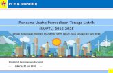 Rencana Usaha Penyediaan Tenaga Listrik (RUPTL) 2016- · PDF file PT PLN (PERSERO) Jakarta, 22 Juli 2016 Rencana Usaha Penyediaan Tenaga Listrik (RUPTL) 2016-2025 Sesuai Keputusan