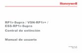 RP1r-Supra / VSN-RP1r+ / ESS-RP1r-Supra Central de ...€¦ · HLSI-MN-103 v.07 Manual de usuario RP1r-Supra Introducci!n ,QWURGXFFLyQ El prop"sito de este manual es proporcionar