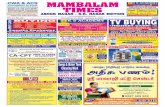 MAMBALAM TIMESmambalamtimes.in/admin/pdf/1451133749.27.12.2015.pdf2015/12/27  · in 25 rooms, each room to be shared by 2 persons, 100% vegetarian food, basic medical facility, regular