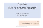 Overview PSAK 71 Instrumen Keuangan · •Krisis keuangan global tahun 2008, G20 meminta IASB untuk menyederhanakan standar untuk instrumen keuangan •Sejak tahun 2008 IASB mulai