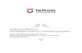 Telkom University - KURIKULUM 2016 PROGRAM STUDI S1 … · 2018-09-14 · The 2016 Curriculum is composed of intensive and comprehensive review process which is based on: 1. ... 3