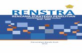 RENSTRA - Syiah Kuala University · Rencana Strategis (RENSTRA) Penelitian LPPM Universitas Syiah Kuala 2019-2023 1 Bab I. Pendahuluan 1.1. Arahan Kebijakan Dalam rangka mendukung