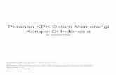 Korupsi Di Indonesia Peranan KPK Dalam Memerangirepository.unsri.ac.id/23773/1/22. Peranan KPK Dalam...pada tanggal 20 Desember Presiden Susilo Bambang Yudhoyono mencanangkan reformasi