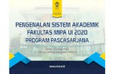 Pengenalan Sistem Akademik Fakultas S2 - FMIPA UI Outline Registrasi Administrasi & Akademik Evaluasi